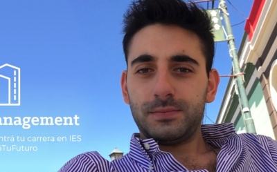 Nicolás De Lillo, estudió Management en IES y ahora va por nuevos retos en el campo profesional.