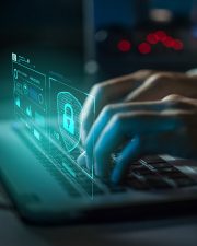 Technology security concept safety digital protection system